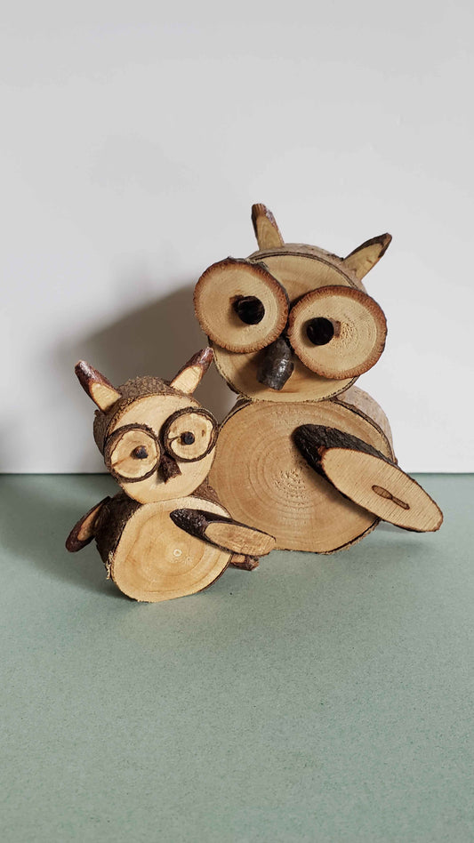 Wooden Owl Round